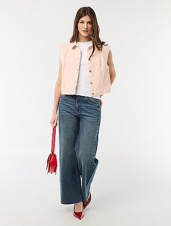 Gilet senza maniche con stampa mucca