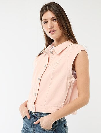 Gilet senza maniche con stampa mucca