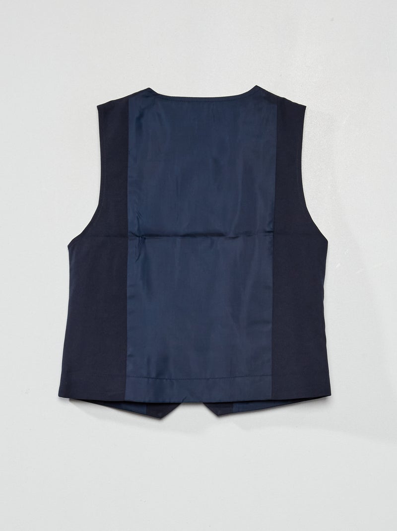 Gilet senza maniche da cerimonia blu - Kiabi
