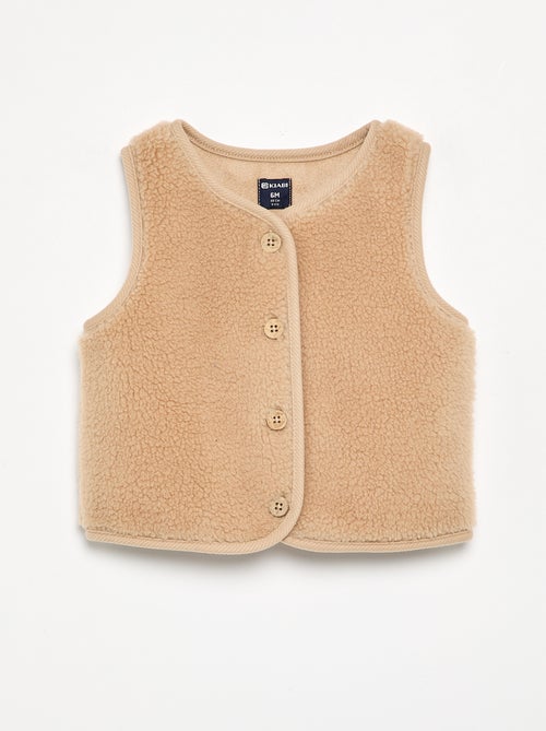 Gilet senza maniche effetto montone - Kiabi Gilet senza maniche effetto montone - Kiabi