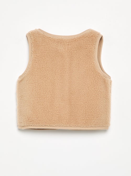 Gilet senza maniche effetto montone - Kiabi Gilet senza maniche effetto montone - Kiabi