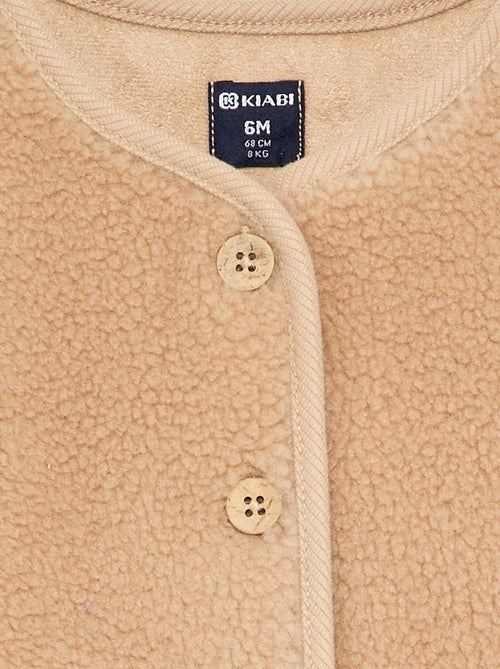 Gilet senza maniche effetto montone - Kiabi