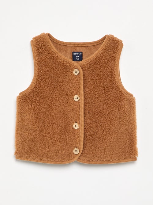 Gilet senza maniche effetto montone - Kiabi Gilet senza maniche effetto montone - Kiabi