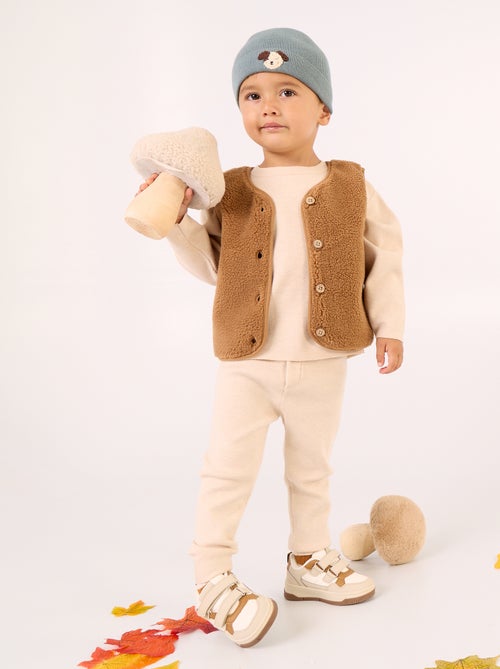 Gilet senza maniche effetto montone - Kiabi Gilet senza maniche effetto montone - Kiabi