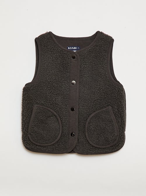 Gilet senza maniche effetto montone - Kiabi