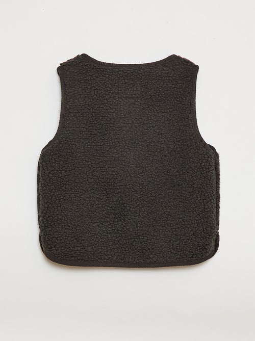 Gilet senza maniche effetto montone - Kiabi