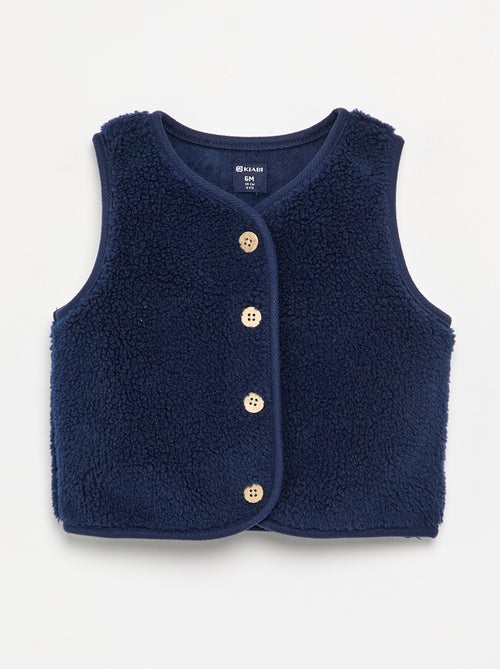 Gilet senza maniche effetto montone - Kiabi Gilet senza maniche effetto montone - Kiabi