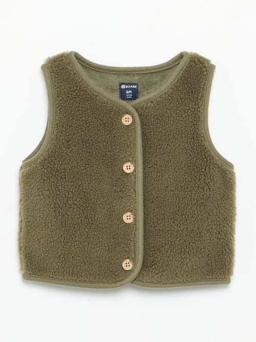 Gilet senza maniche effetto montone - Kiabi Gilet senza maniche effetto montone - Kiabi