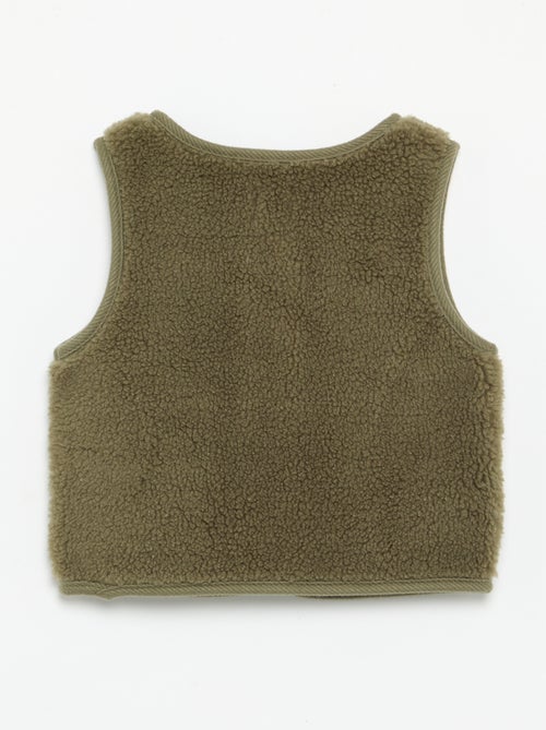 Gilet senza maniche effetto montone - Kiabi Gilet senza maniche effetto montone - Kiabi