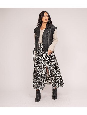 Gilet senza maniche in similpelle UMOT