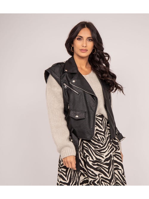 Gilet senza maniche in similpelle UMOT - Kiabi