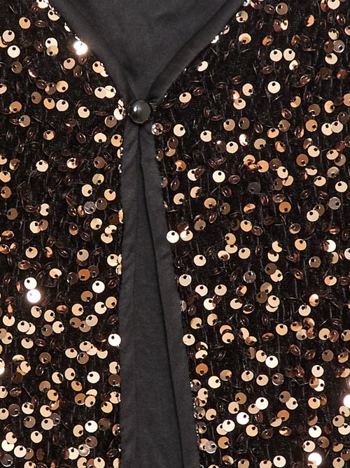 Gilet senza maniche in velluto con paillettes - Kiabi