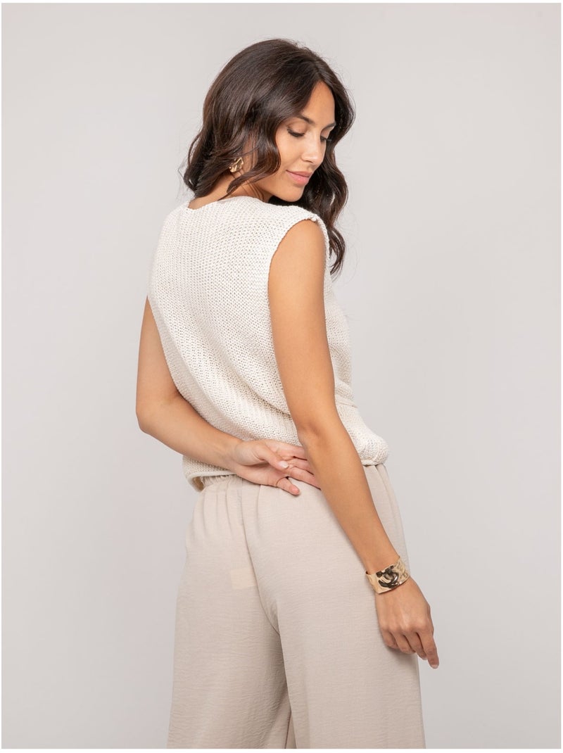 Gilet senza maniche KOLZA Ecru - Kiabi