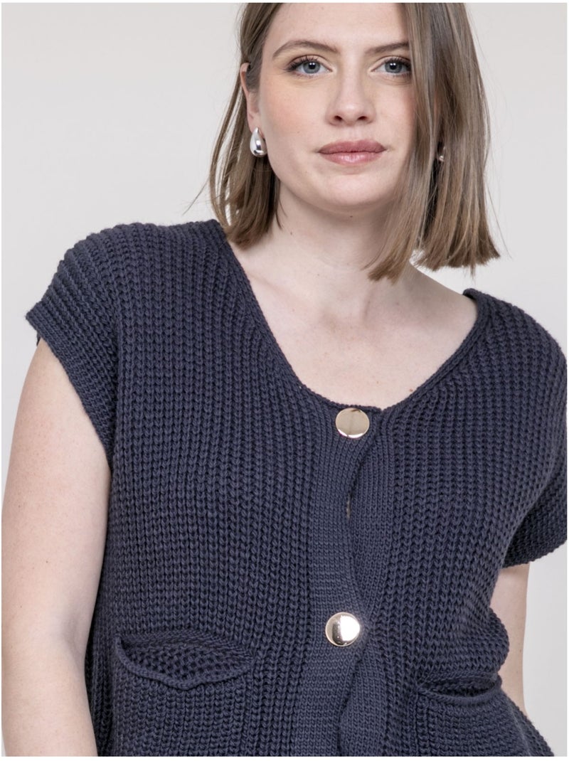 Gilet senza maniche KORENA Blu marino - Kiabi