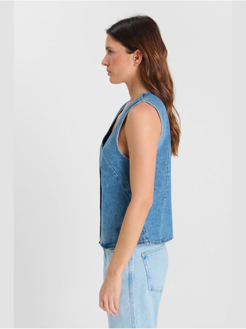 Gilet senza maniche melora Blu - Kiabi