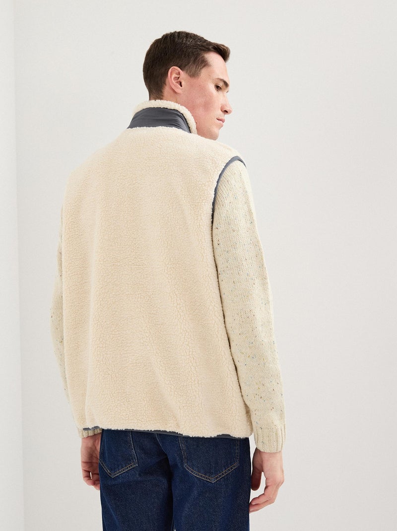 Gilet Sherpa, MO Fashion Beige - Kiabi