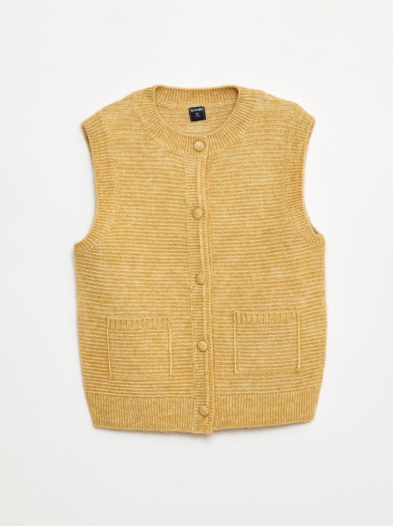 Gilet smanicato Beige - Kiabi