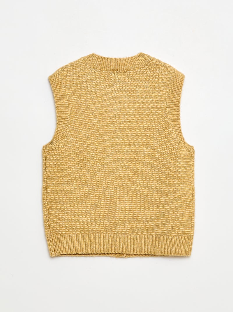 Gilet smanicato Beige - Kiabi