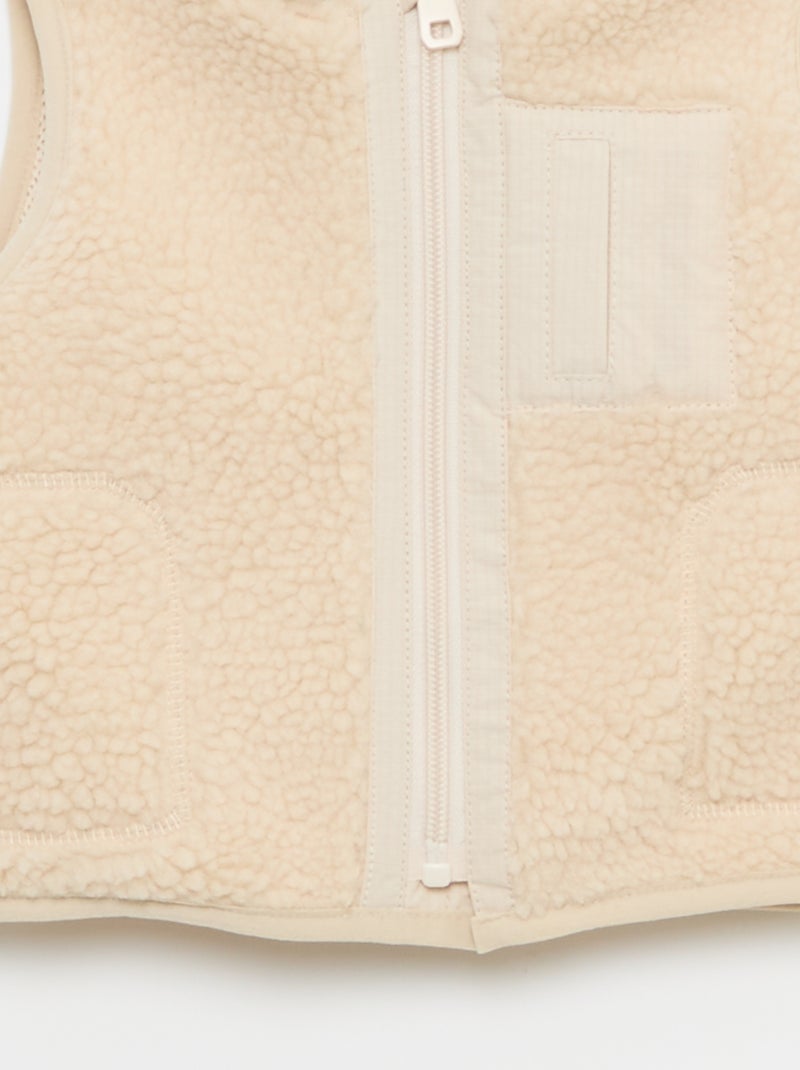 Gilet smanicato Beige - Kiabi