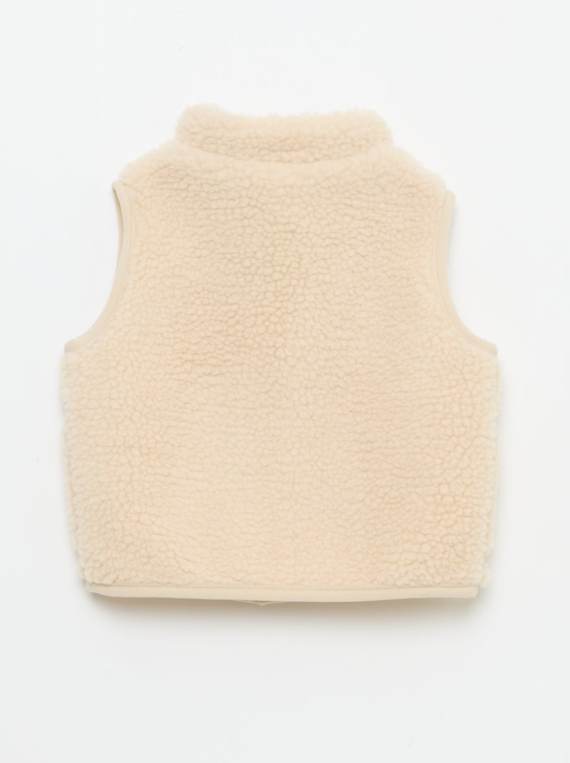 Gilet smanicato Beige - Kiabi