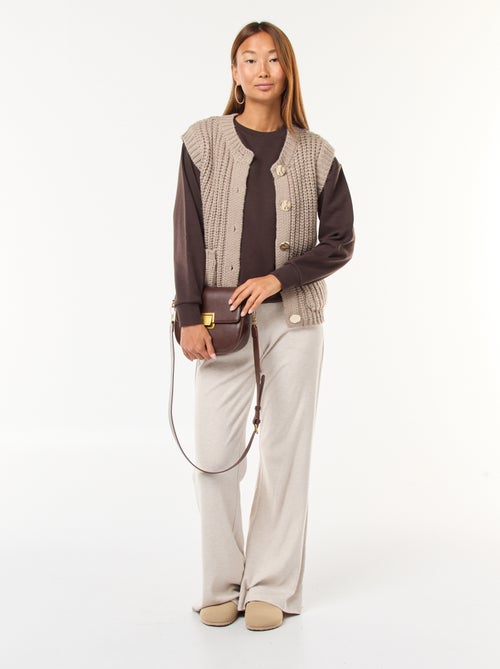 Gilet smanicato con apertura abbottonata - Kiabi