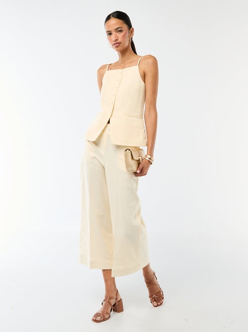 Gilet smanicato con bretelle - Kiabi