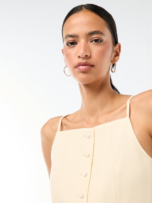 Gilet smanicato con bretelle - Kiabi