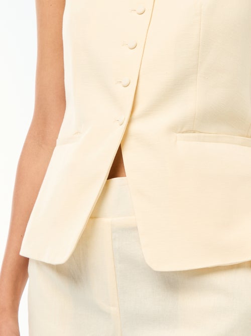 Gilet smanicato con bretelle - Kiabi