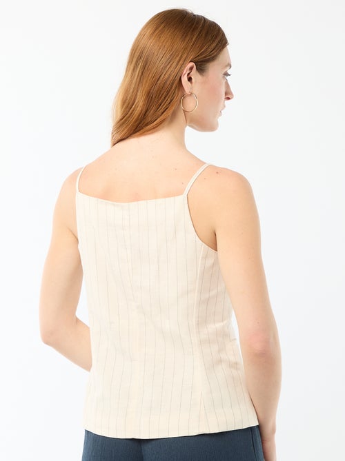 Gilet smanicato con bretelle - Kiabi