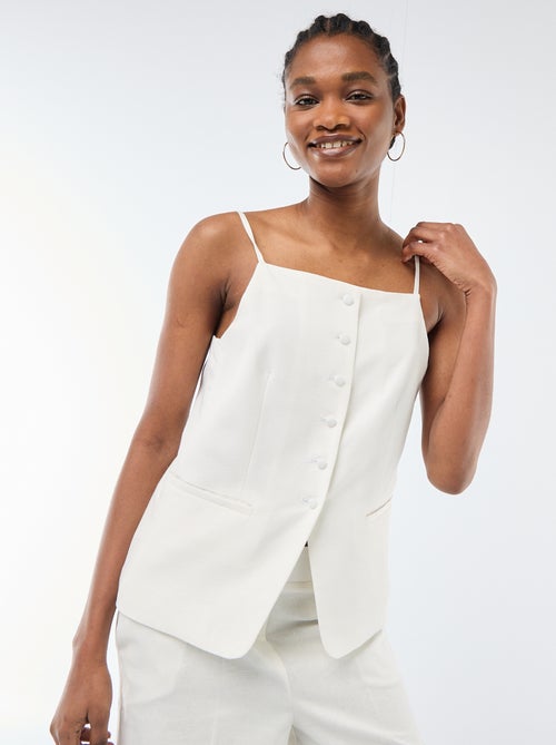 Gilet smanicato con bretelle - Kiabi