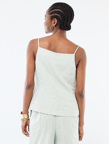 Gilet smanicato con bretelle