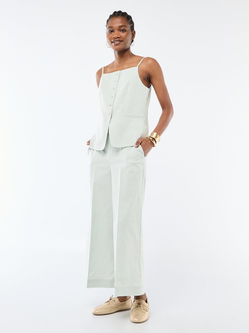 Gilet smanicato con bretelle - Kiabi