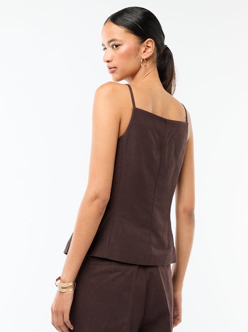 Gilet smanicato con bretelle - Kiabi