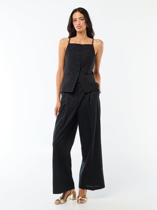 Gilet smanicato con bretelle - Kiabi