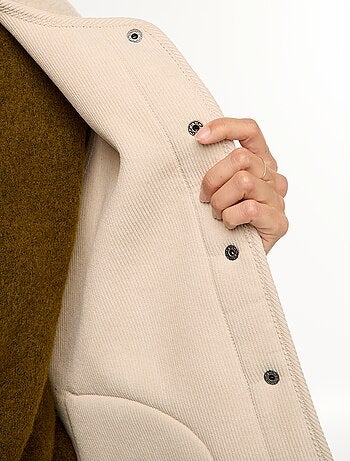 Gilet smanicato effetto montone