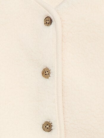 Gilet smanicato effetto montone
