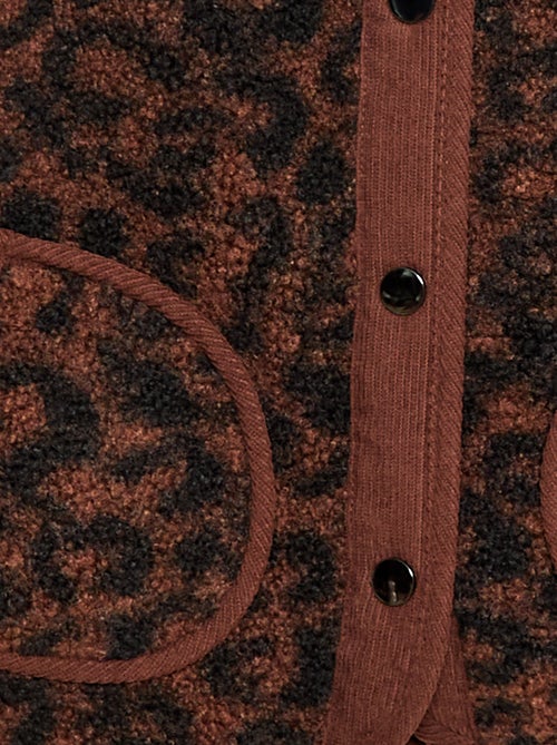 Gilet smanicato effetto montone - Kiabi