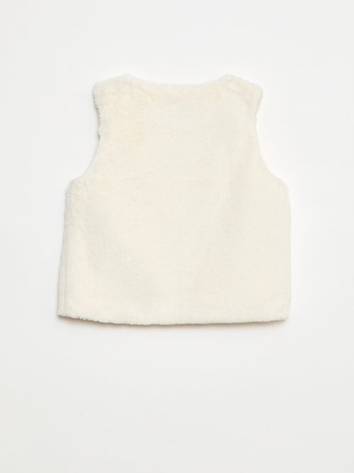 Gilet smanicato in ecopelliccia - Kiabi