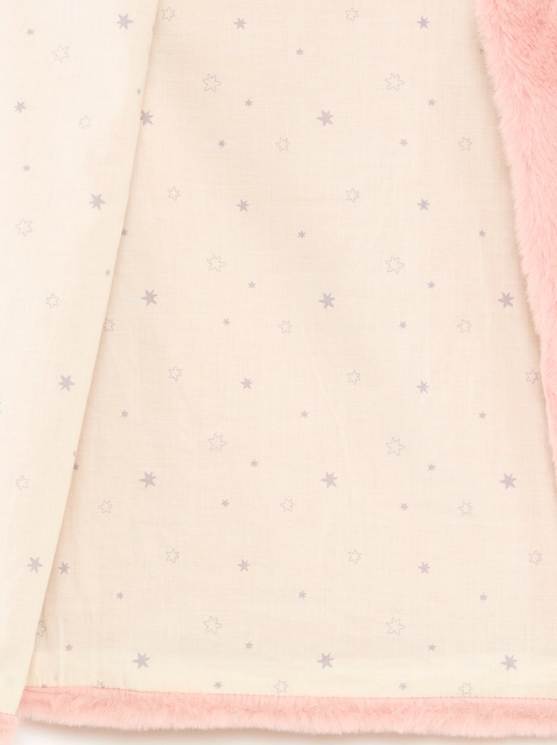 Gilet smanicato in ecopelliccia Rosa - Kiabi