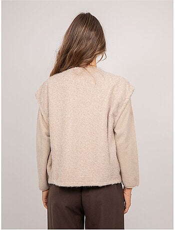 Gilet smanicato in maglia bouclé ujara