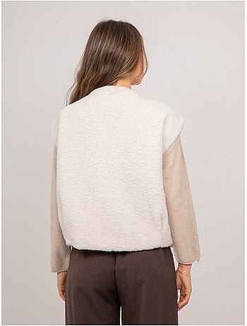 Gilet smanicato in pelliccia sintetica ulla