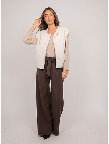 Gilet smanicato in pelliccia sintetica ulla
