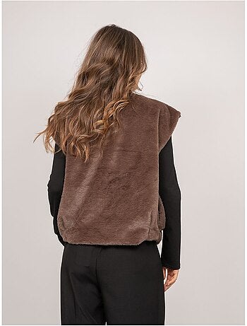 Gilet smanicato in pelliccia sintetica ulla