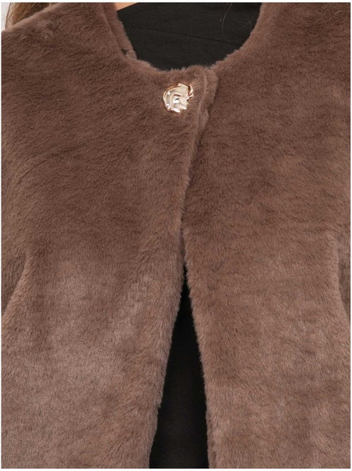 Gilet smanicato in pelliccia sintetica ulla - Kiabi