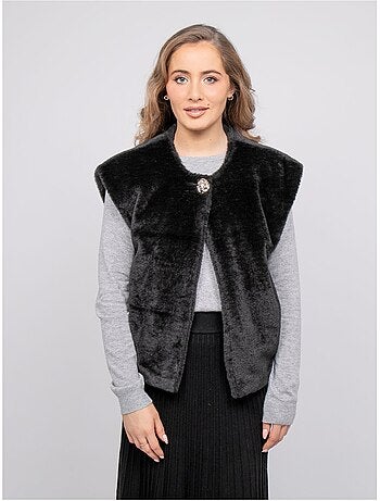 Gilet smanicato in pelliccia sintetica ulla