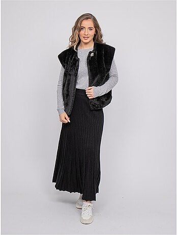 Gilet smanicato in pelliccia sintetica ulla