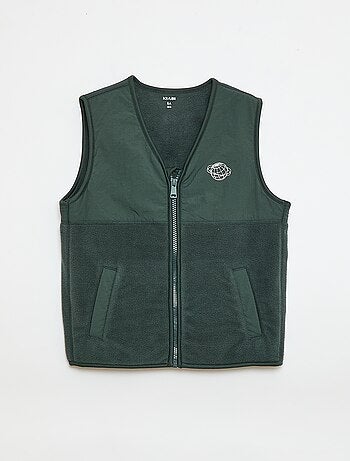 Gilet smanicato in pile