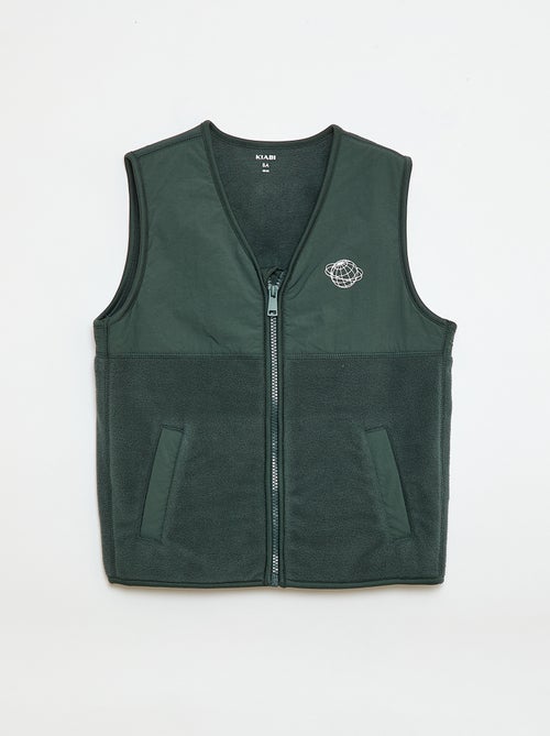 Gilet smanicato in pile - Kiabi