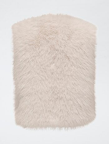 Gilet smanicato 'JDY' effetto peluche tinta unita