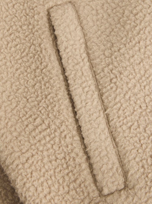 Gilet smanicato 'JJrebel' effetto montone a contrasto - Kiabi